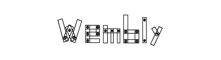 Blocks N Bolts Regular  Free Fonts Download