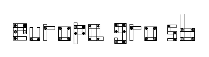 Blocks N Bolts Regular  Free Fonts Download