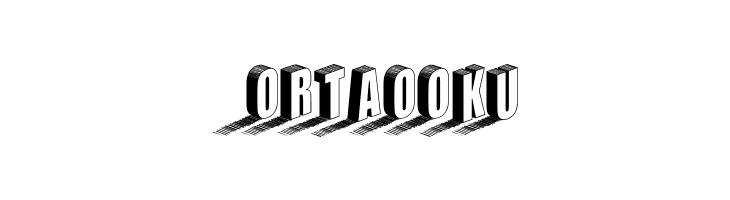 Three Dimensions Hollow Regular  Free Fonts Download