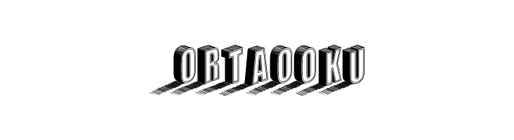 Three Dimensions Stroked Regular  Free Fonts Download