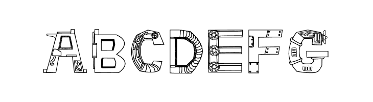 Steampunk Machinery Fon Regular  Free Fonts Download