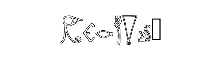 Egyptian Outline Regular  Free Fonts Download
