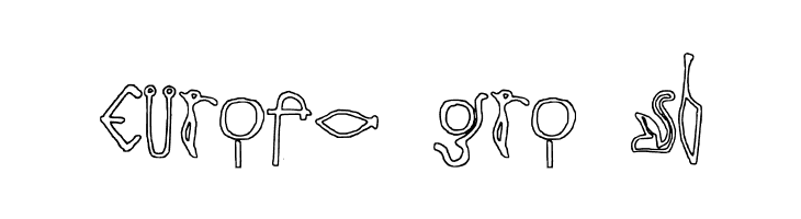 Egyptian Outline Regular  Free Fonts Download