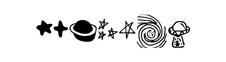 Galaxy_dingbats Regular  Free Fonts Download