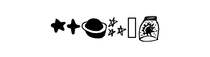 Galaxy_dingbats Regular  Free Fonts Download