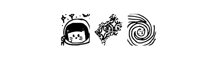 Galaxy_dingbats Regular  Free Fonts Download