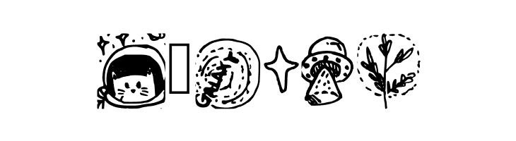 Galaxy_dingbats Regular  Free Fonts Download