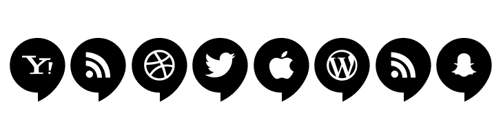 Icons Social Media 14  Free Fonts Download
