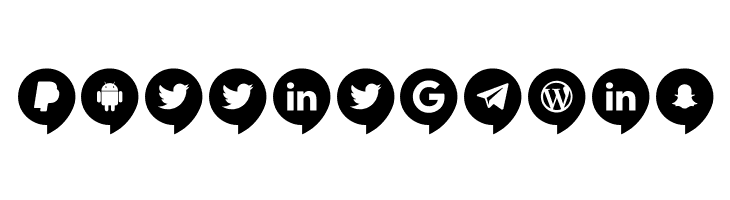 Icons Social Media 14  Free Fonts Download