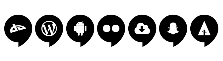 Icons Social Media 14  Free Fonts Download