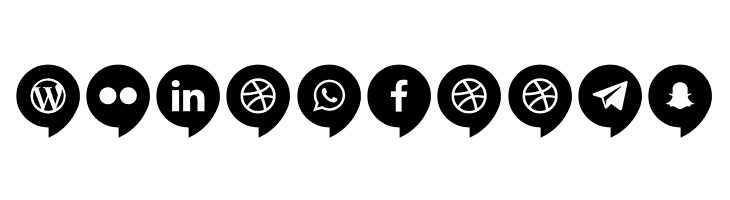 Icons Social Media 14  Free Fonts Download