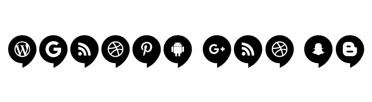 Icons Social Media 14  Free Fonts Download