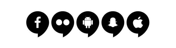 Icons Social Media 14  Free Fonts Download