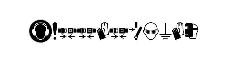 FontsVectorIso7010Mandatory  Free Fonts Download