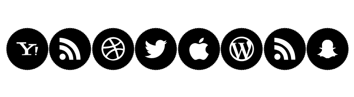 Icons Social Media 8  Free Fonts Download