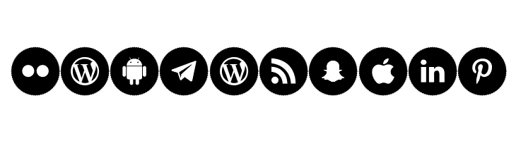 Icons Social Media 8  Free Fonts Download