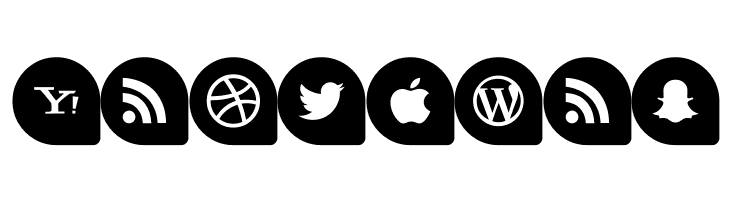 Icons Social Media 13  Free Fonts Download