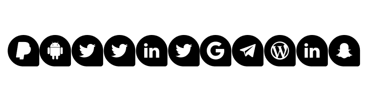 Icons Social Media 13  Free Fonts Download