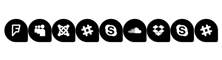 Icons Social Media 13  Free Fonts Download
