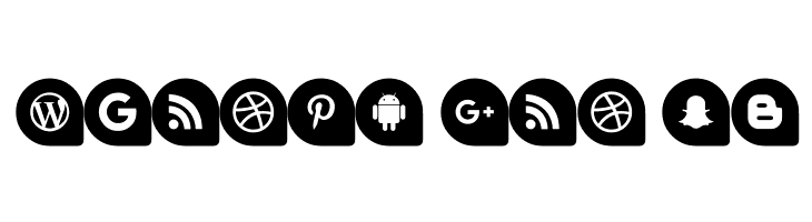 Icons Social Media 13  Free Fonts Download
