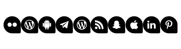 Icons Social Media 13  Free Fonts Download