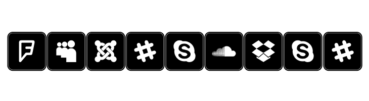 Icons Social Media 7  Free Fonts Download