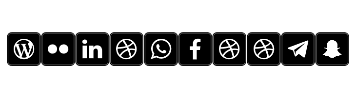 Icons Social Media 7  Free Fonts Download