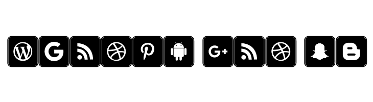Icons Social Media 7  Free Fonts Download