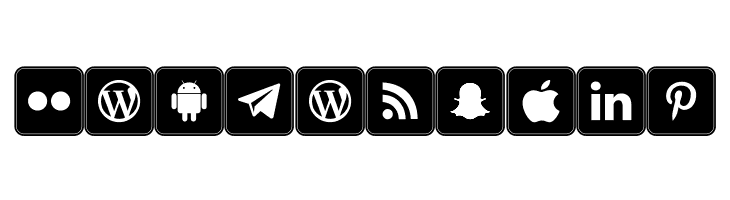 Icons Social Media 7  Free Fonts Download