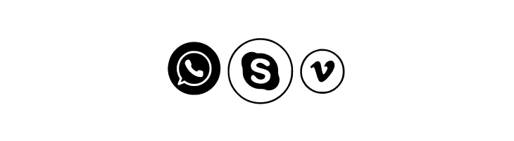 Sosmed_phone Regular  Free Fonts Download