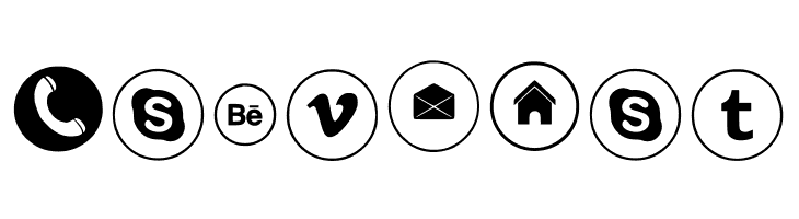 Sosmed_phone Regular  Free Fonts Download