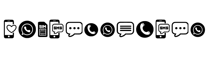 Sosmed_phone Regular  Free Fonts Download