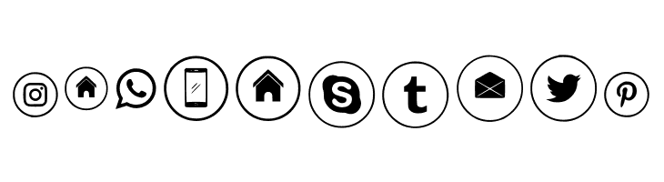 Sosmed_phone Regular  Free Fonts Download