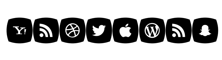 Icons Social Media 5  Free Fonts Download