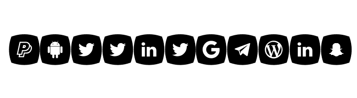 Icons Social Media 5  Free Fonts Download