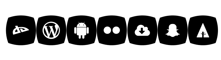 Icons Social Media 5  Free Fonts Download