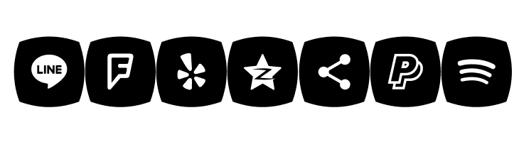 Icons Social Media 5  Free Fonts Download