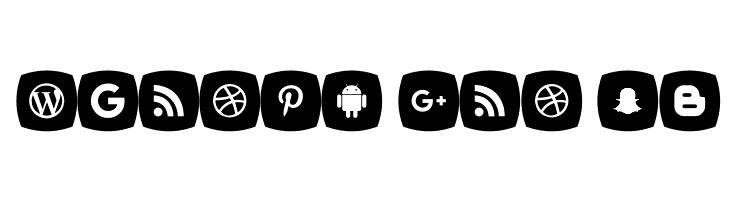 Icons Social Media 5  Free Fonts Download