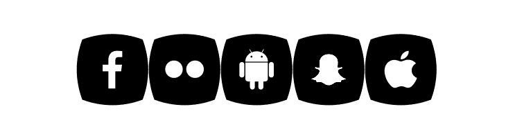 Icons Social Media 5  Free Fonts Download