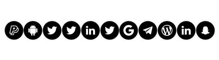 Icons Social Media 4  Free Fonts Download