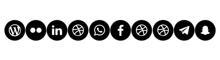 Icons Social Media 4  Free Fonts Download