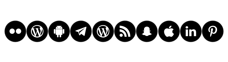 Icons Social Media 4  Free Fonts Download