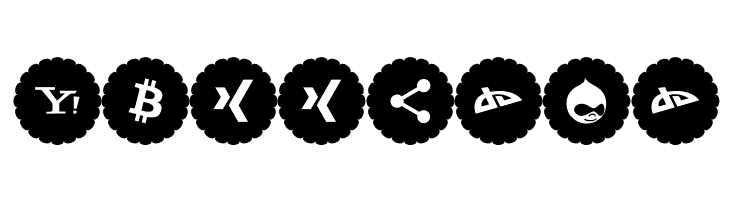 Bottons Social Media 2019  Free Fonts Download