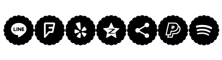 Bottons Social Media 2019  Free Fonts Download