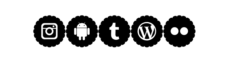 Bottons Social Media 2019  Free Fonts Download