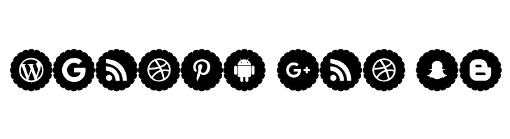 Bottons Social Media 2019  Free Fonts Download