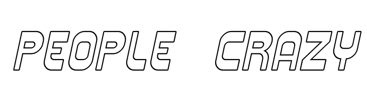 Plasmatica Outline Italic  Free Fonts Download