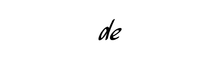 de Beckhand Italic Font