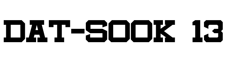 DAT-SOOK%2B13 Beantown 1 Font