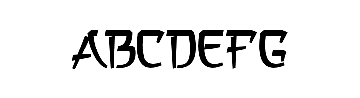 a Asian Hiro  Free Fonts Download